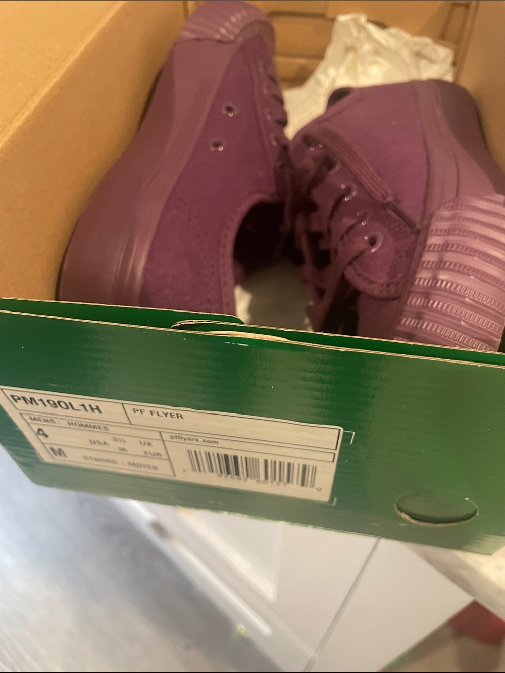 P.F. Flyers Low-Top Sneakers in Deep Purple - Picture 4 of 4